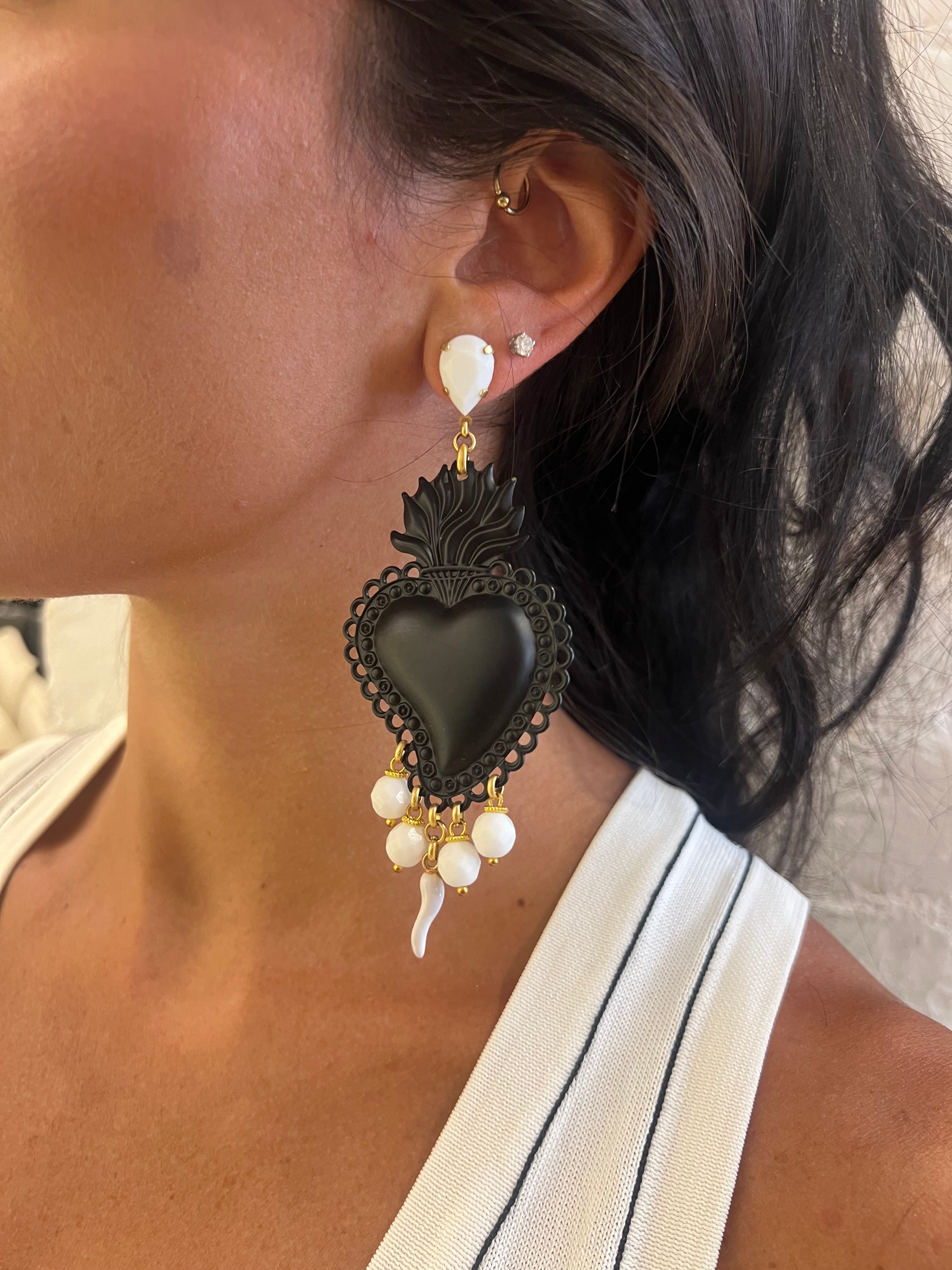 Bello London Orecchini A Clip Cuore Argento Placcato - Gioiello Per Orecchie Non Forate, Kalisha S - 4