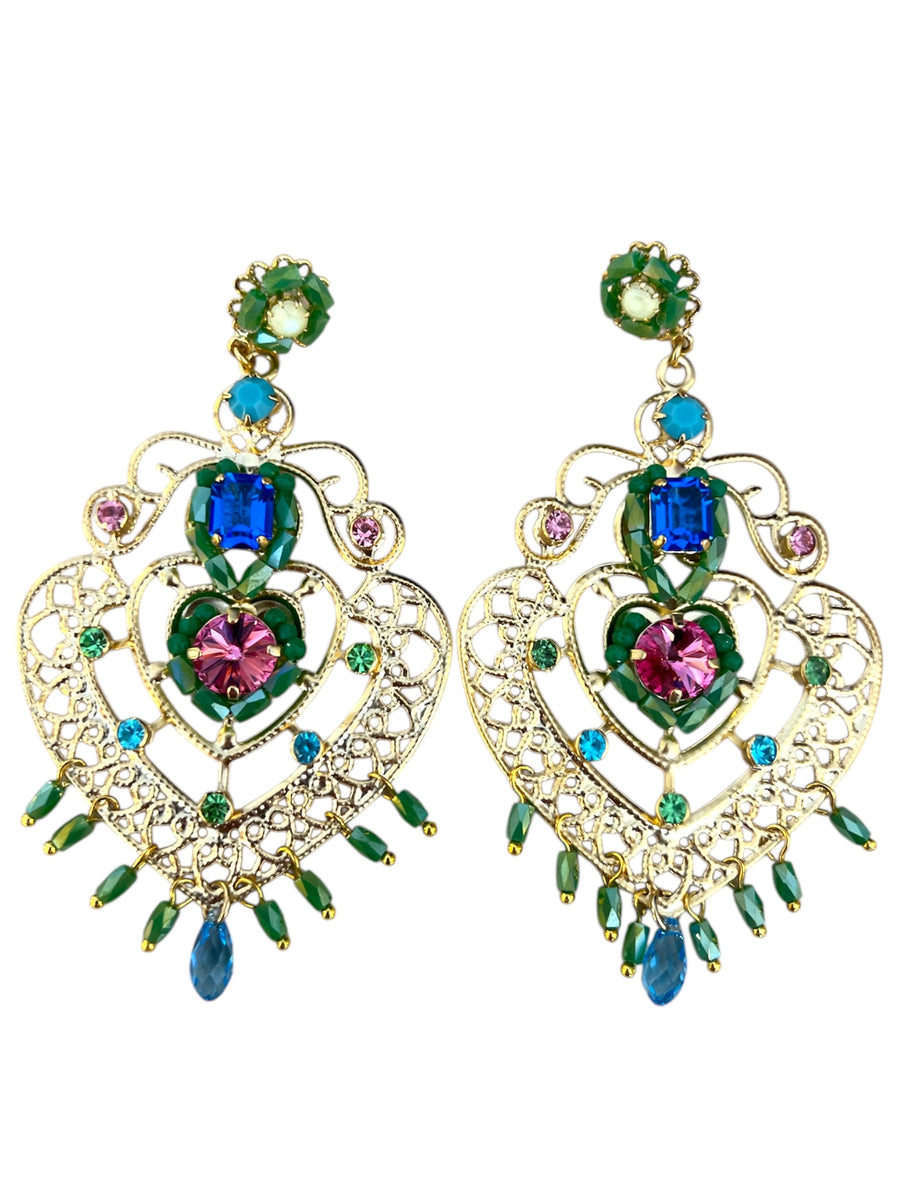 Orecchini Cuore Barocco