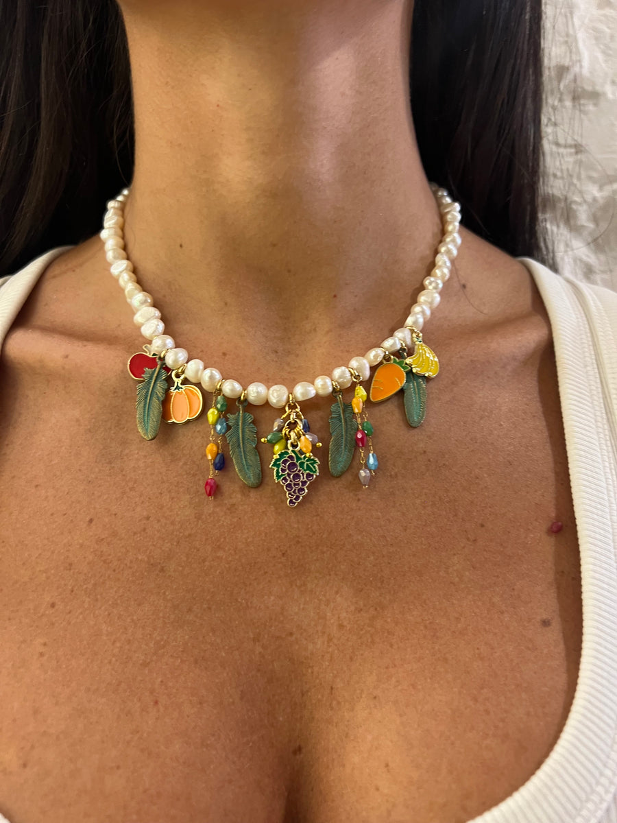 Collana Autunno con foglie