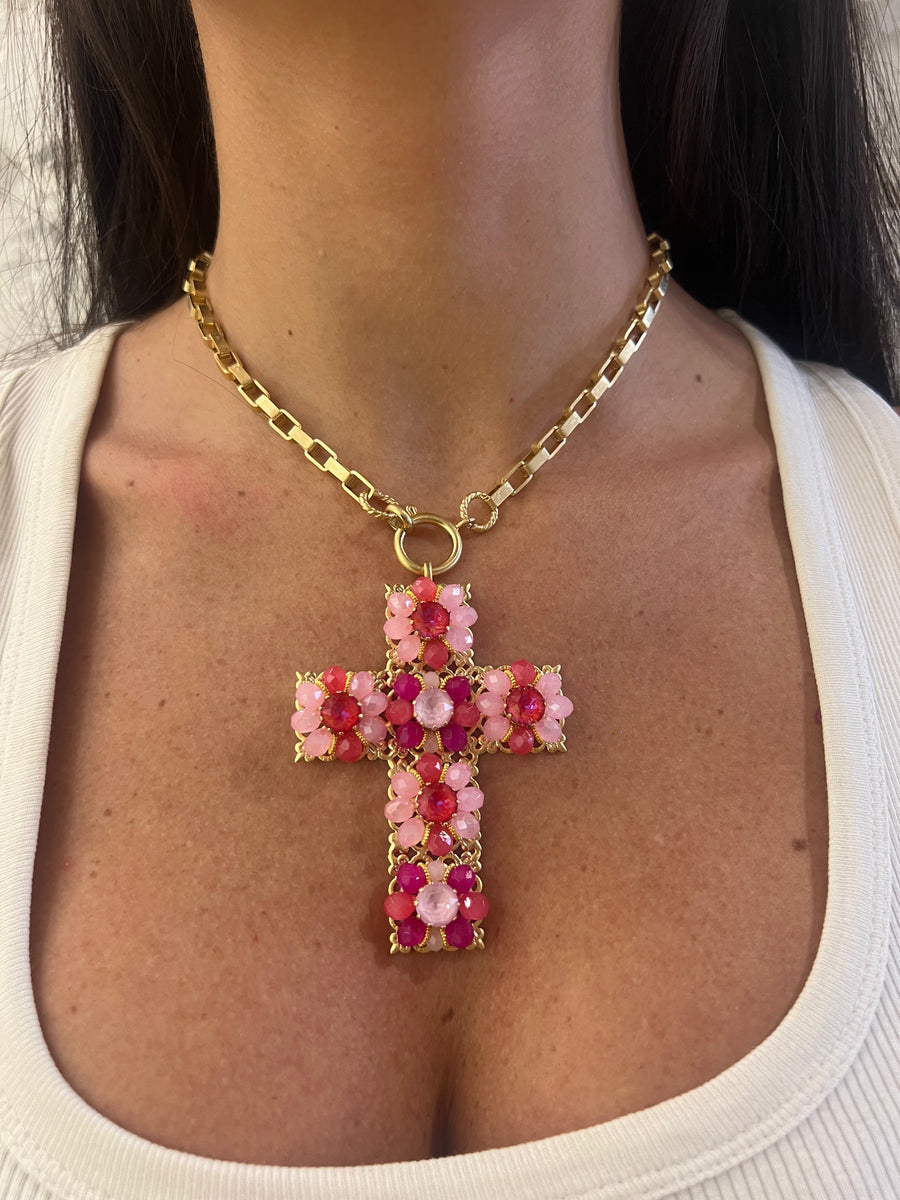 Collana Croce Summer Opal – C4754