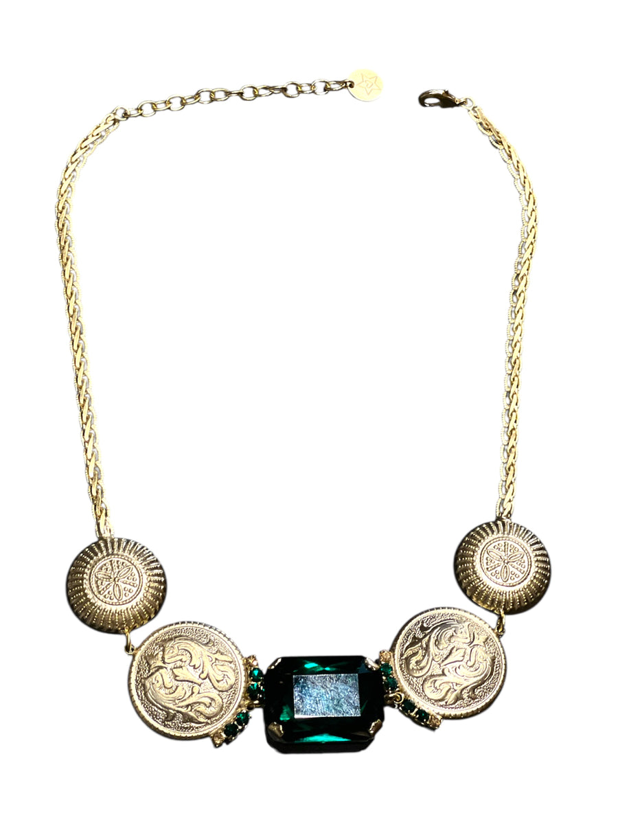 Collana medaglie e strass - Alessandra Avallone