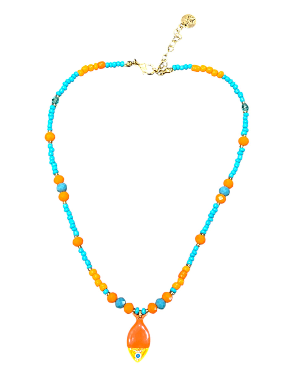 Collana Pesciolino Arancio