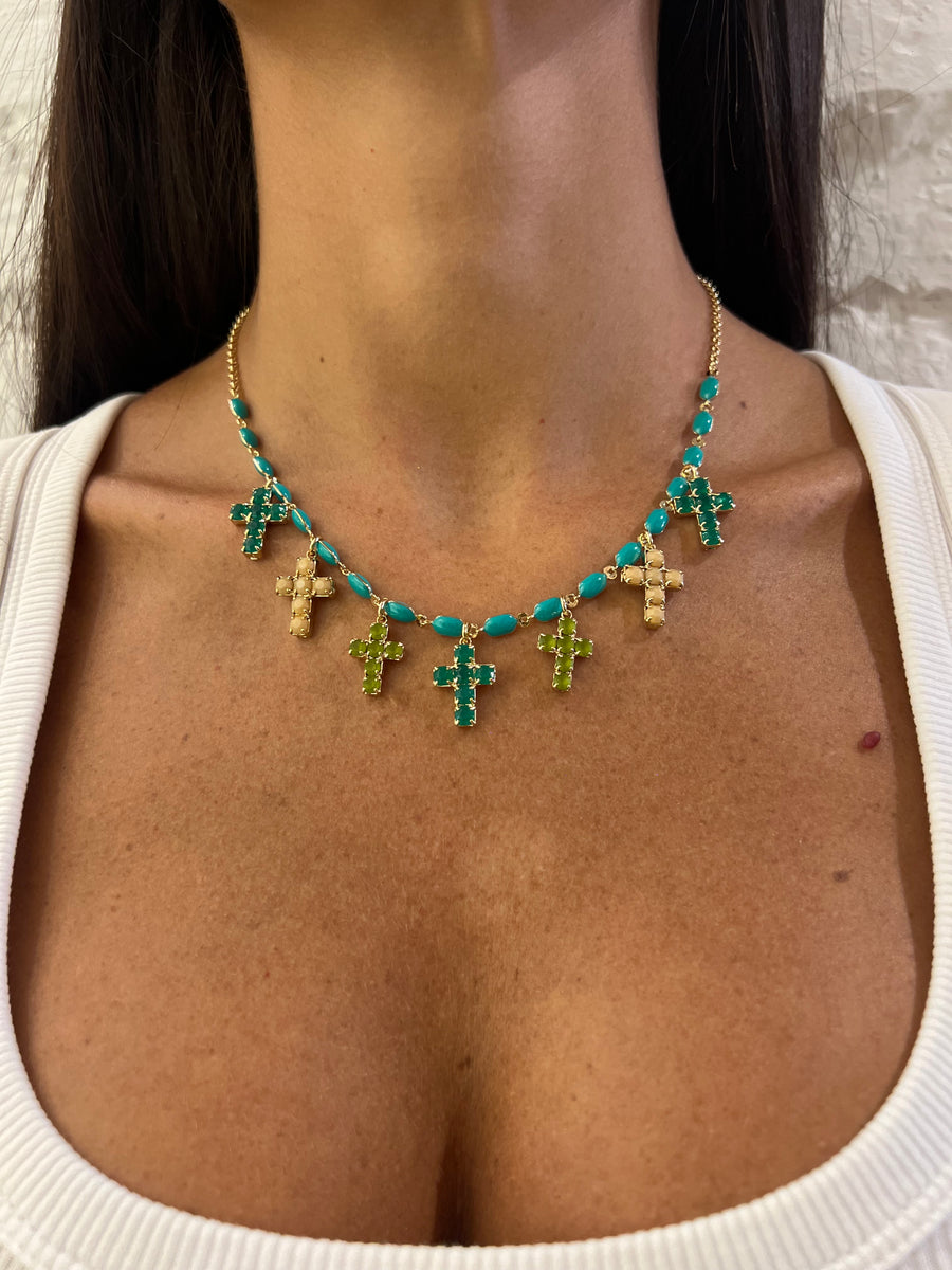 Collana Croci Colorate Small – Modello C4732