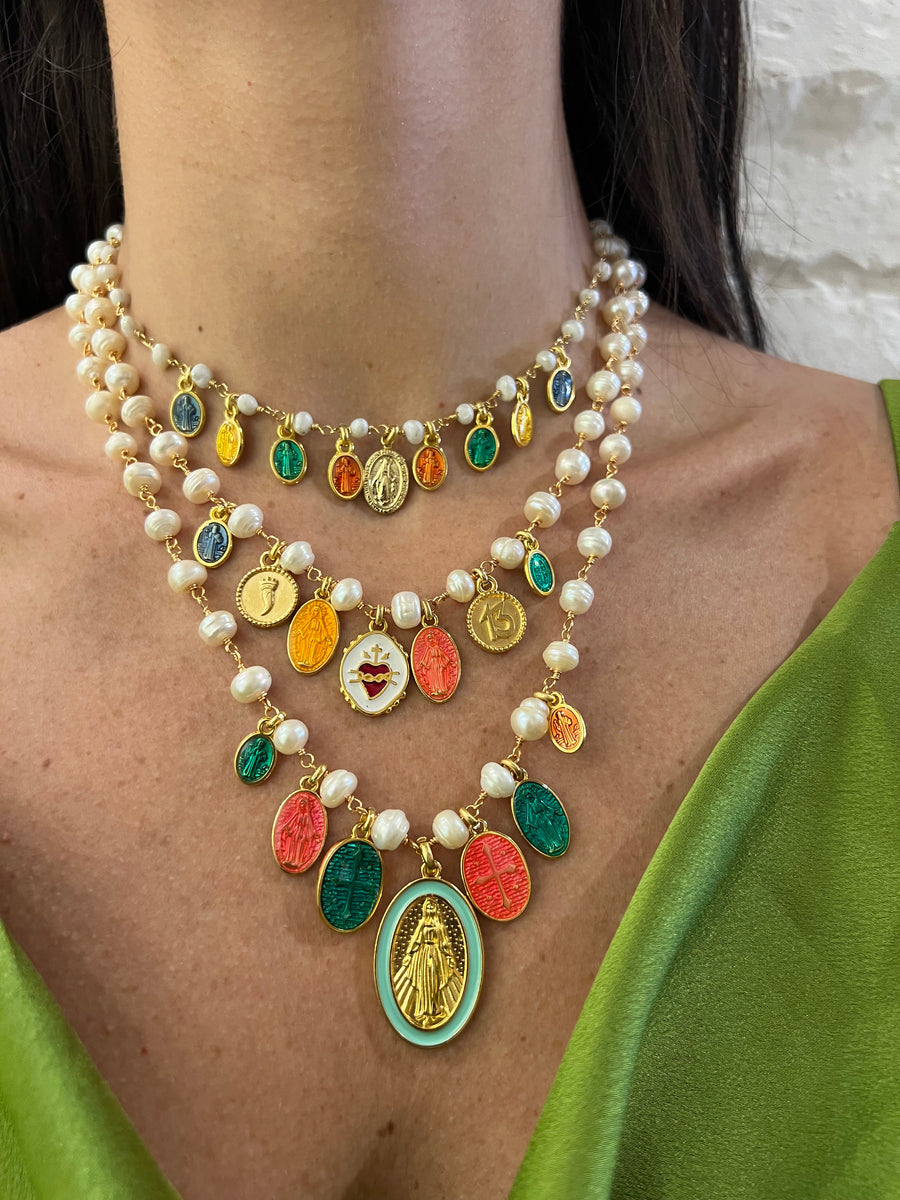 Collana medaglie Madonnine