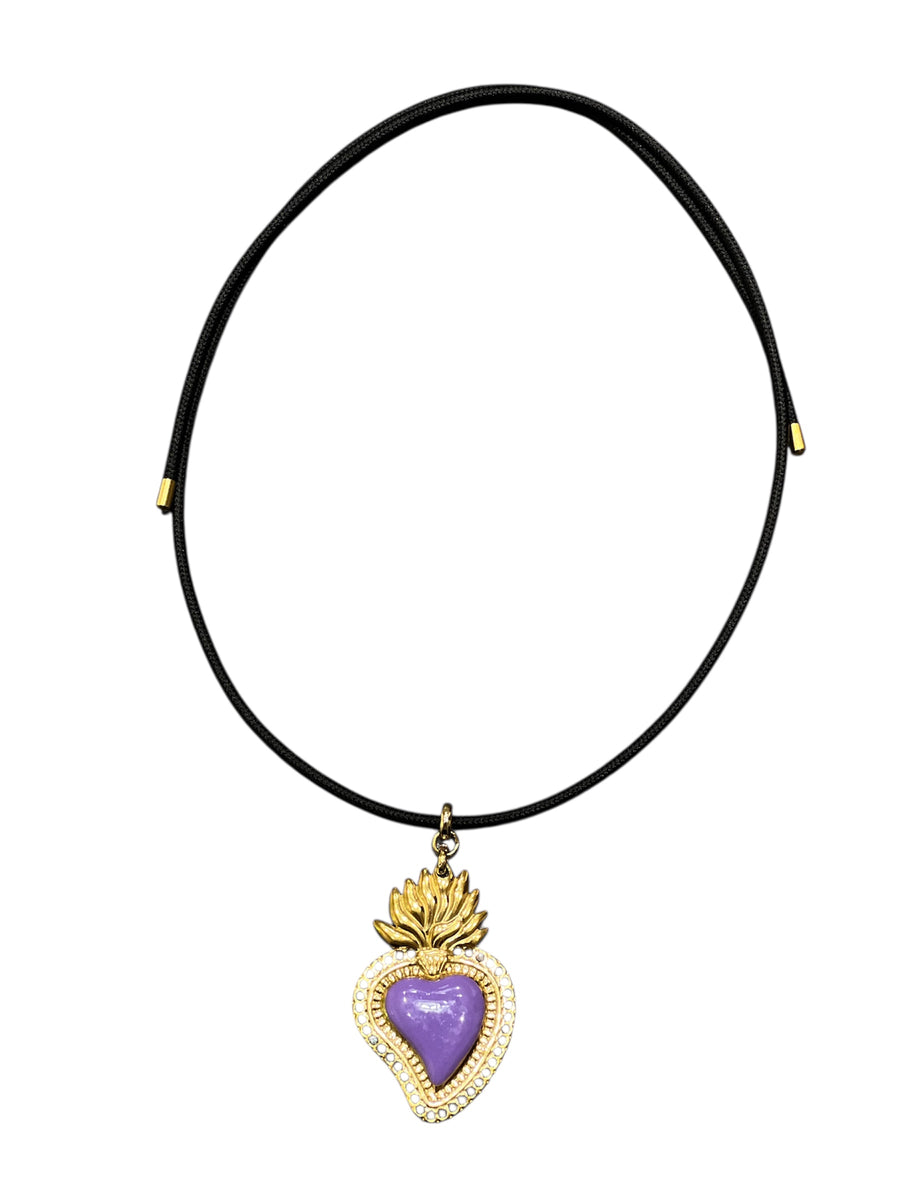 Collana Laccio calamita con cuore sacro