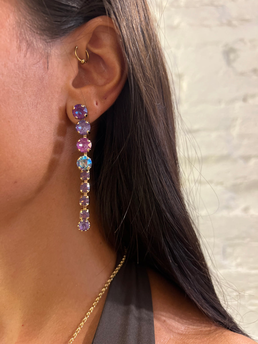 Orecchini strass multicolor