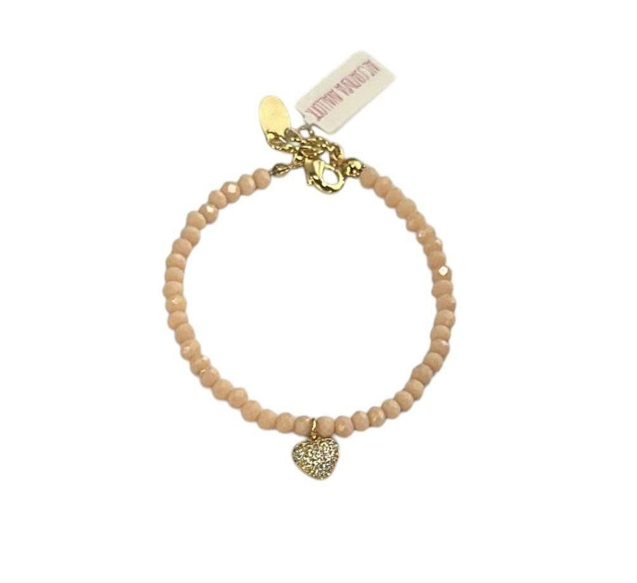 Bracciale con Cristalli Colorati e Ciondolo – Cuore o Stella