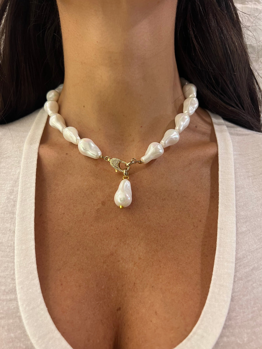 Collana con perle barocche