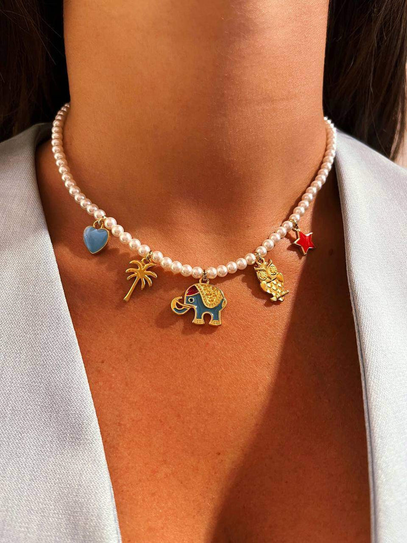 Collana perline elephant - alessandraavallone