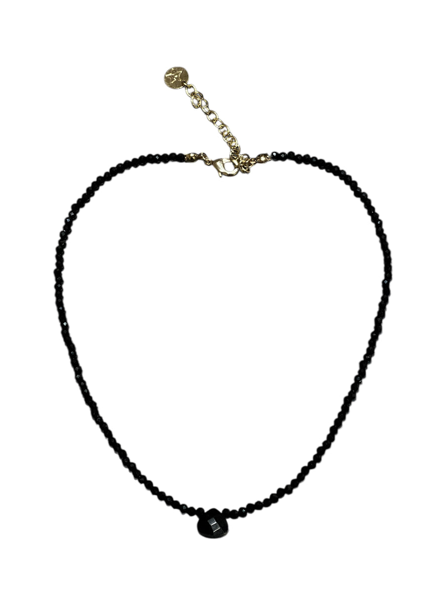 Choker cristalli neri