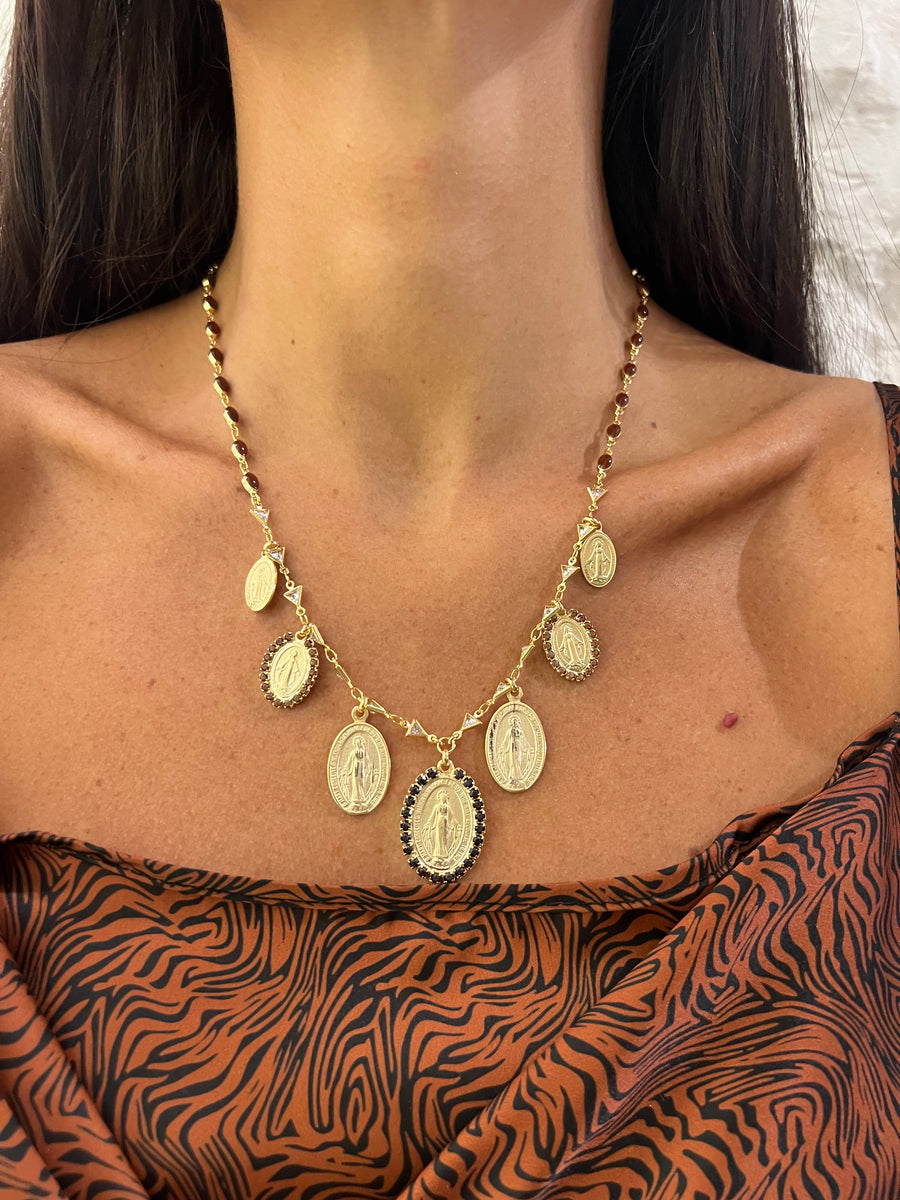 Collana Madonne Brown