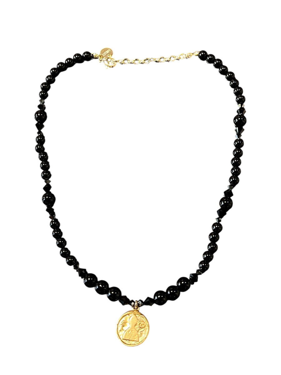 Collana San Gennaro perle e cristalli