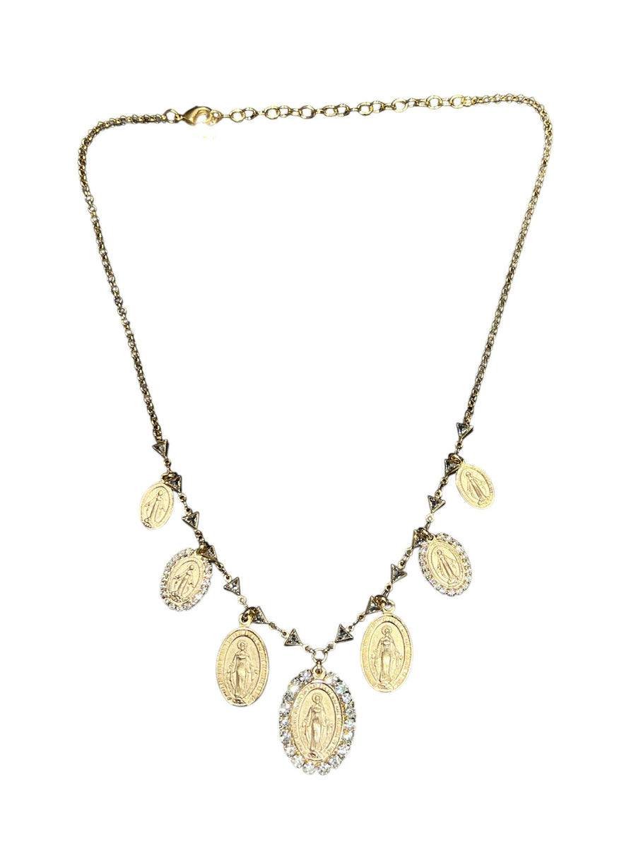 Collana Madonne strass