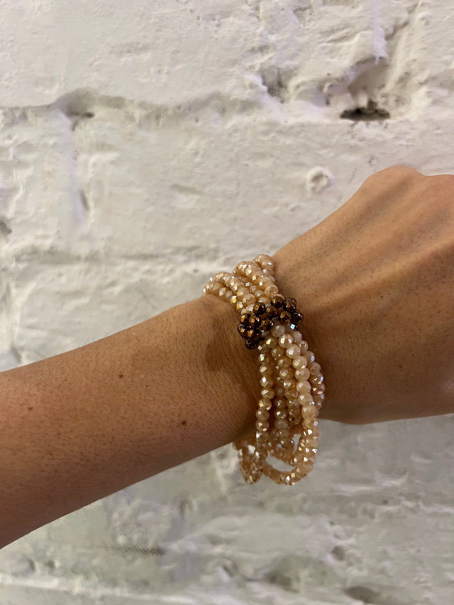 Bracciali 5 fili di cristalli