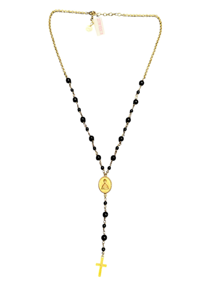 Collana San Gennaro rosario nero