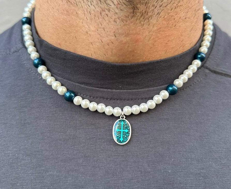 Collana Perle Cross - Alessandra Avallone