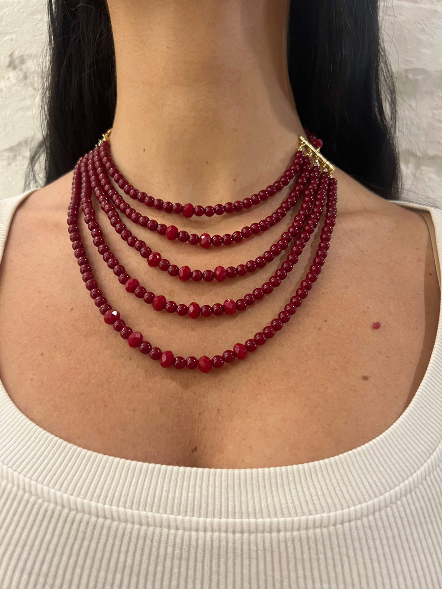 Collana Burgundy