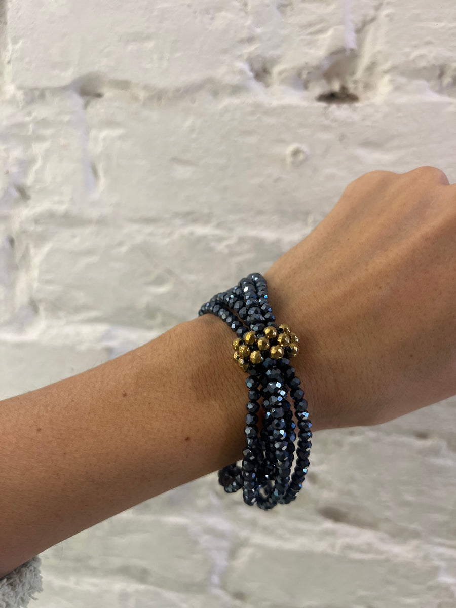 Bracciali 5 fili di cristalli