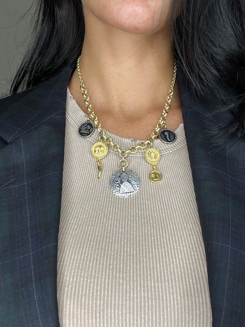 Collana San Gennaro Silver & Gold - alessandraavallone