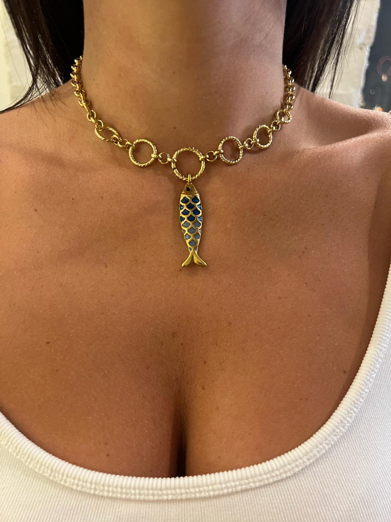 COLLANA PESCE PORTAFORTUNA