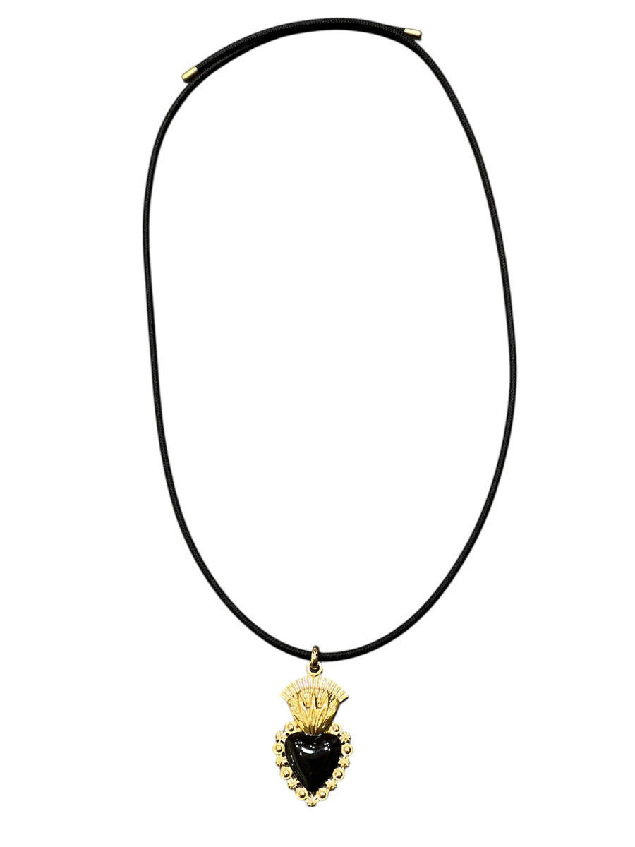 Collana Laccio calamita con cuore sacro