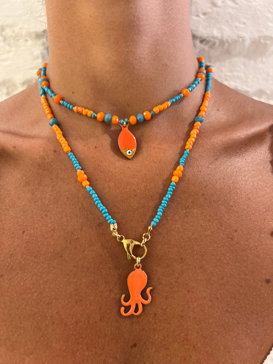 Collana Pesciolino Arancio