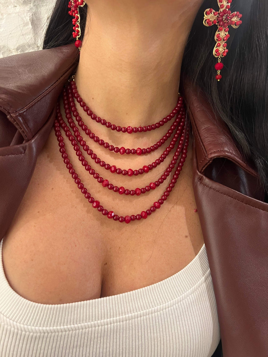 Collana Burgundy