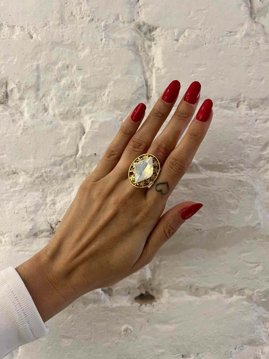 Anello Strass Ovali