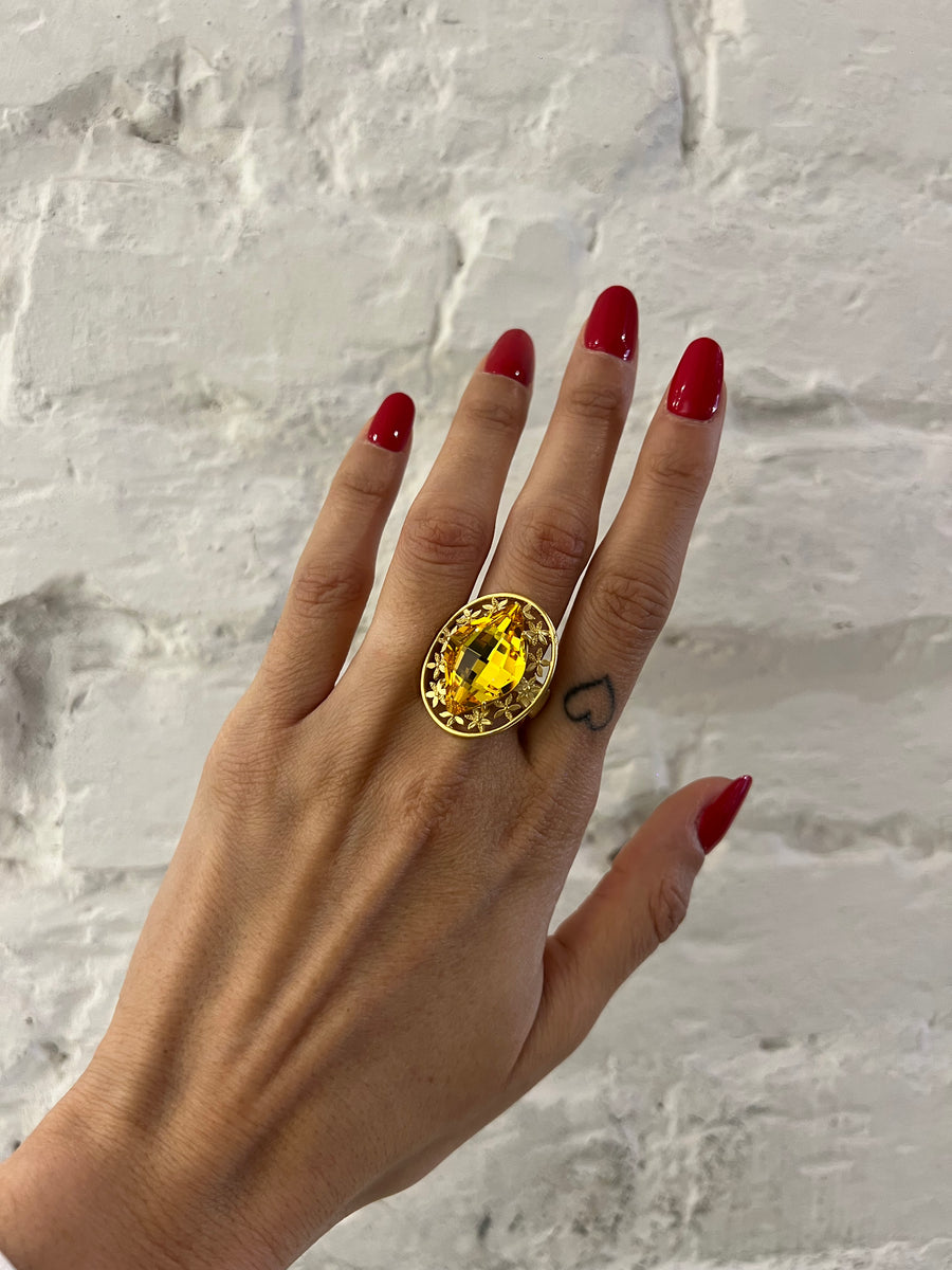Anello Strass Ovali