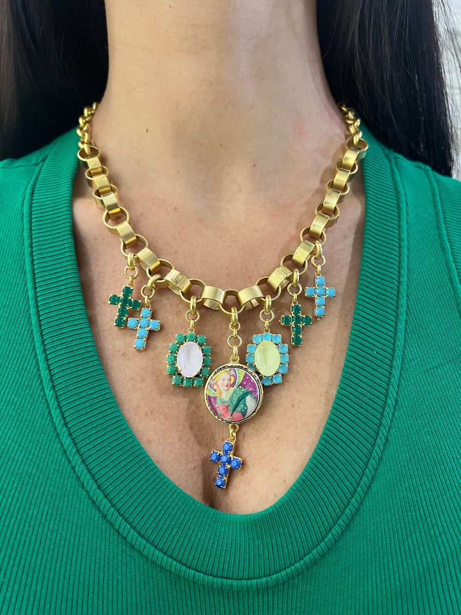 Collana Croci Colorate Big – Modello C4732