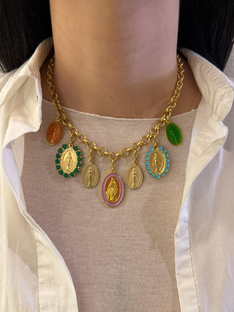 collana multicharms madonne