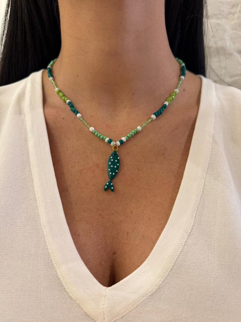 Collana Pesciolino verde