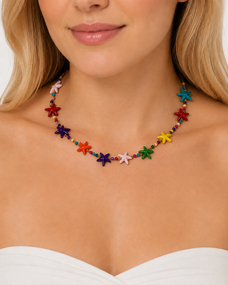 collana stelle marine multicolor