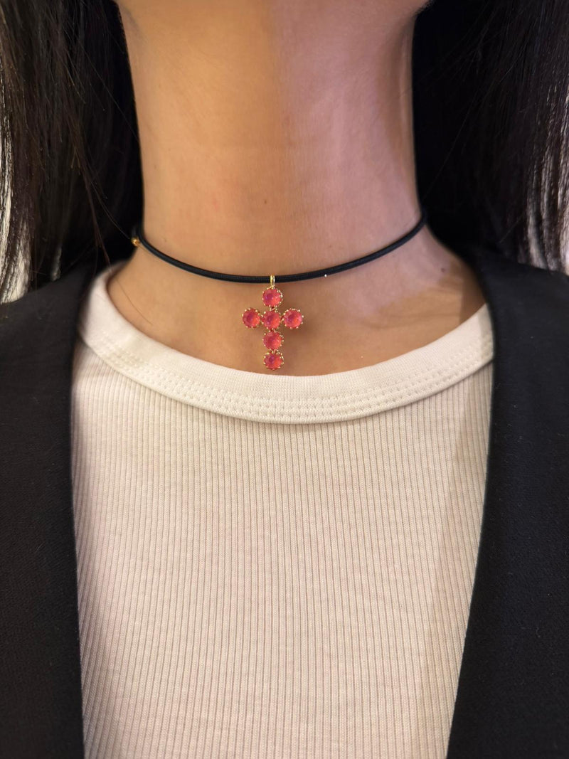 Collana laccio magnetico cross