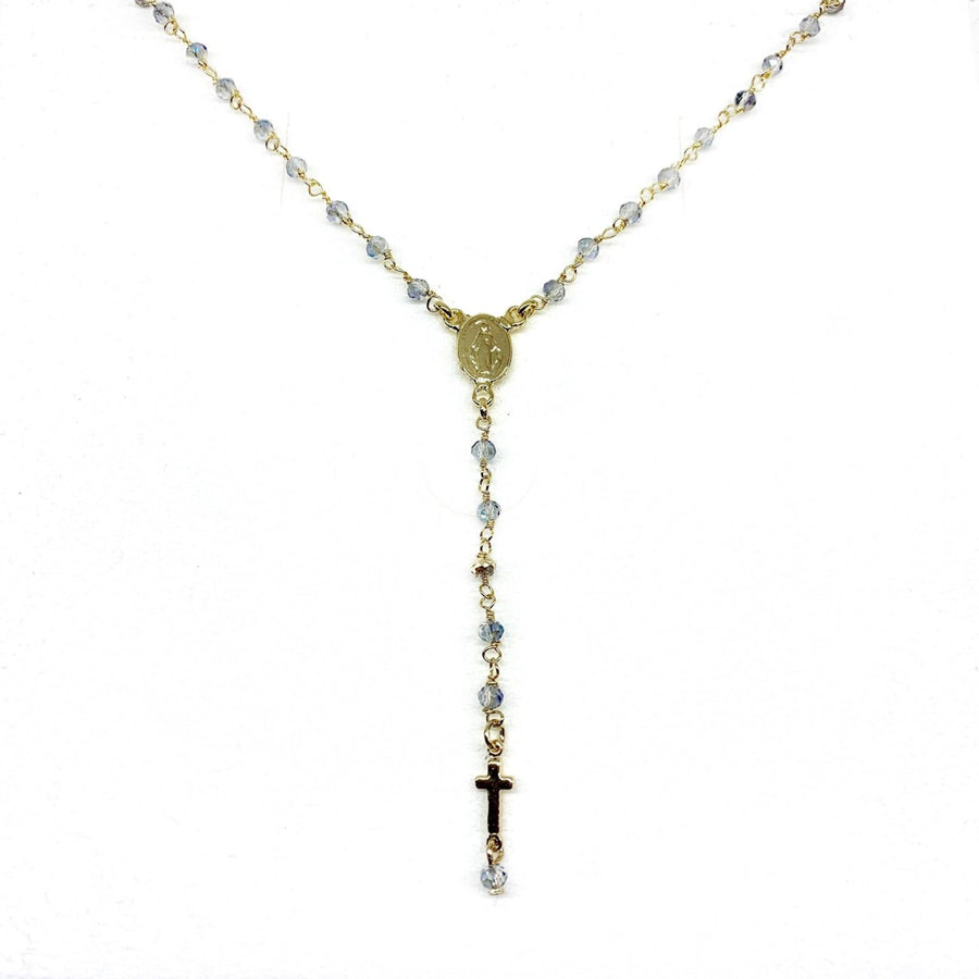 Crystalline Rosary Necklace