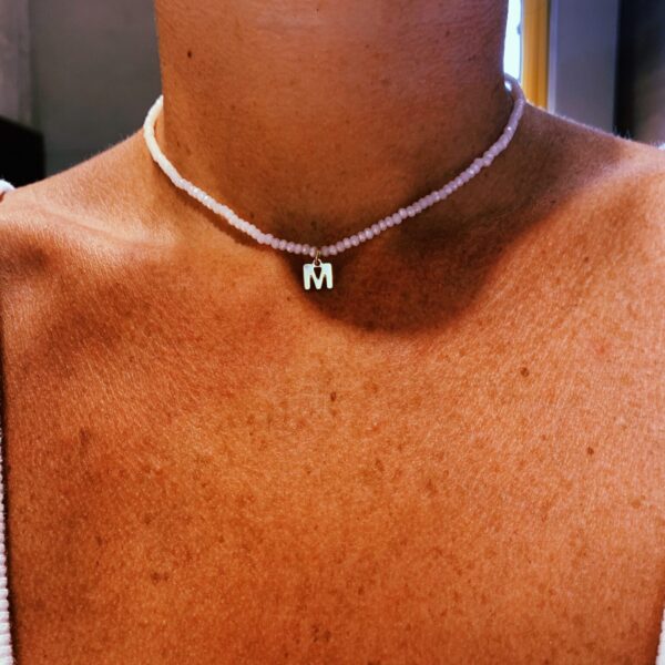 Amalfi necklace with initial