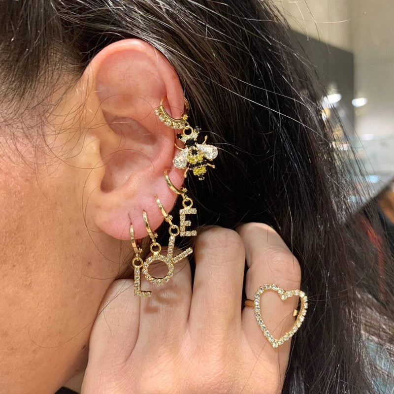 Micro cerchietto iniziale strass - alessandraavallone